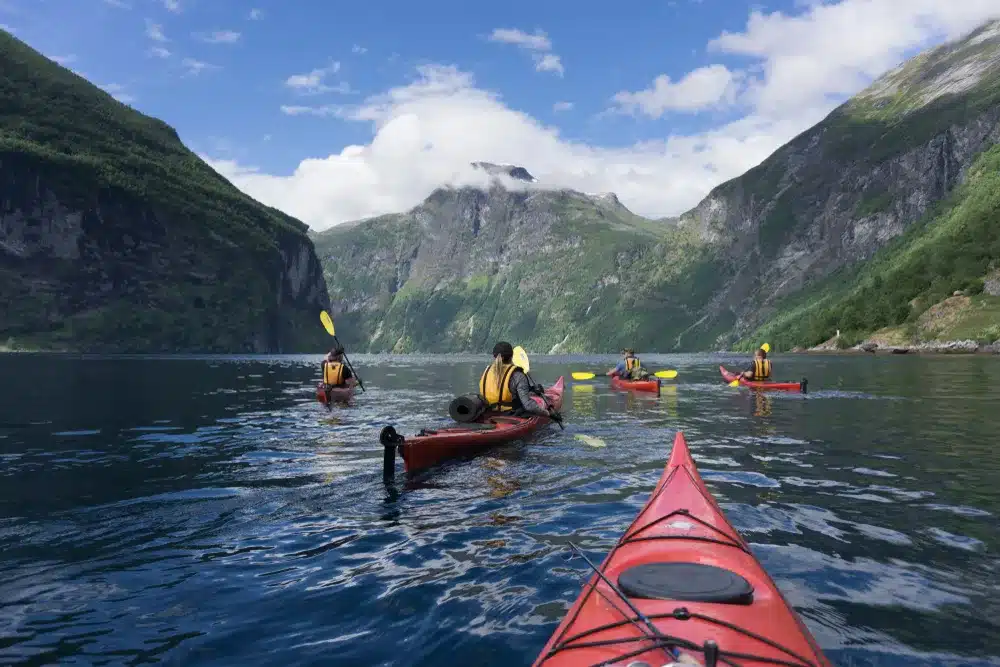 Kayaking In the Geirangerfjord
